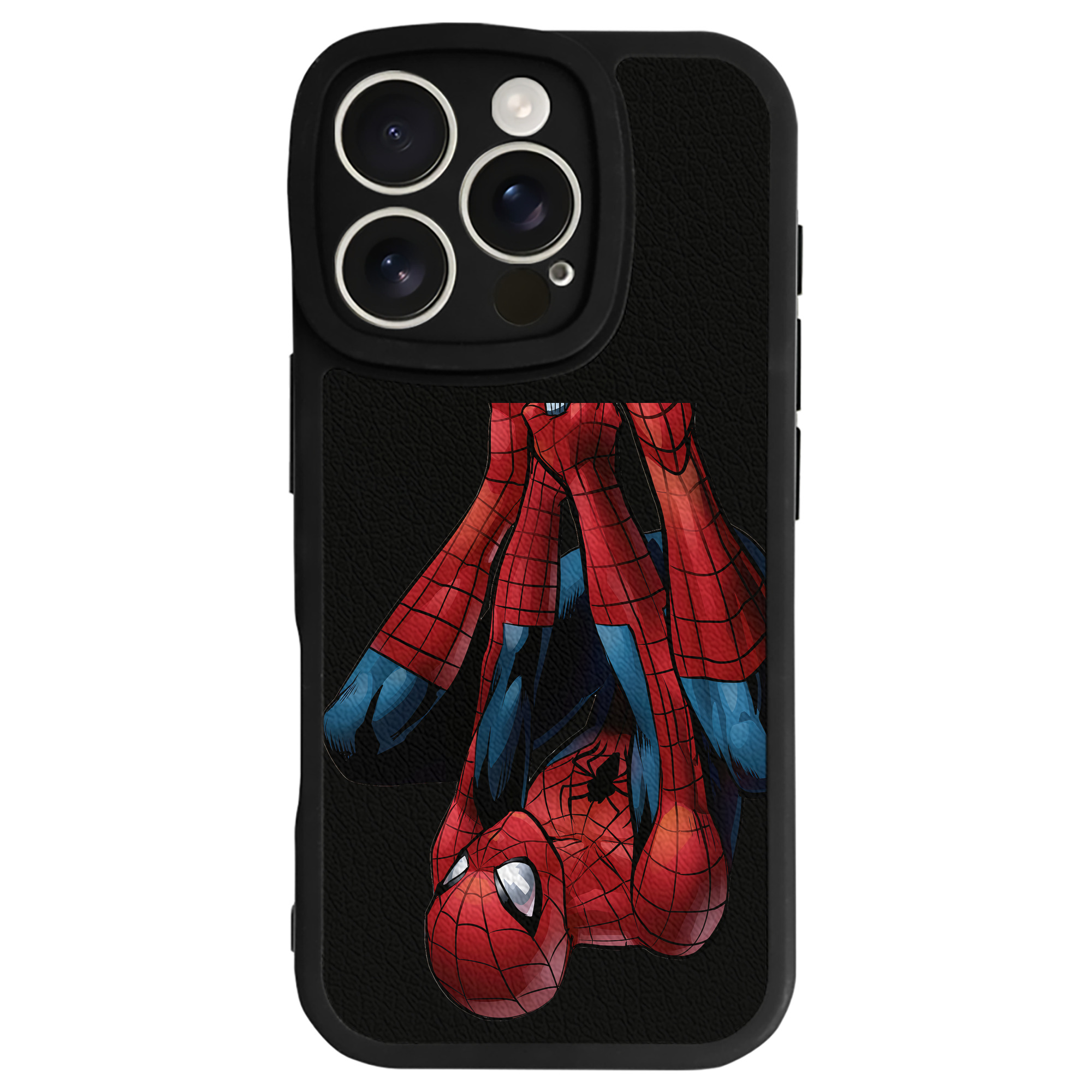 Spider Man スパイダーマン 【iPhone 16シリーズ対応】シリコンスマホケース（レザー調） 材質：シリコン